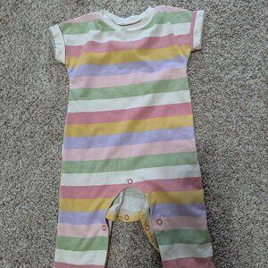 okie dokie striped pant romper